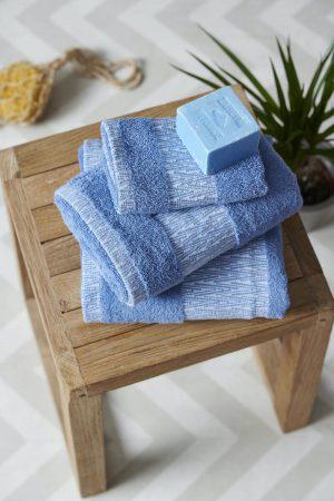 Πετσέτα Towels Collection Προσωπου 50x100 CRUZ Blue Palamaiki