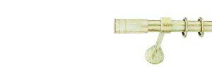 Κουρτινόξυλο Domus iron Τάπα Ρίγα Μονό p51-9503-1-65