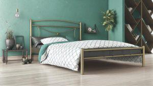 Chic Strom Μεταλλικό Κρεβάτι Fiona Διπλό 150x200